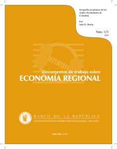 Geografía económica de los Andes Occidentales de Colombia