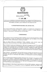 4 8 1 2 DE (3 1 AGO. 2016 - Registraduría Nacional del Estado Civil