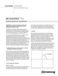MetalWorks Tin - Instrucciones de Instalación