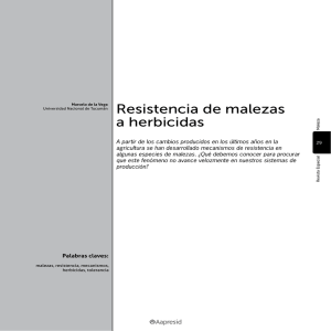 Resistencia de malezas a herbicidas