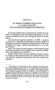 el marco jurídico relativo a la realización de los reconocimientos