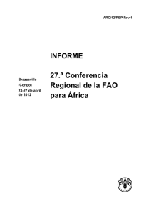 27.ª Conferencia Regional de la FAO para África