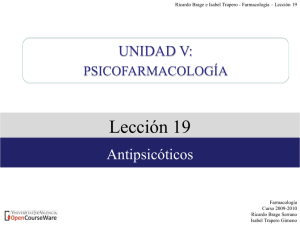 lección 19. antipsicóticos - OCW-UV
