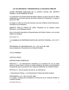 Ley de Asistencia y Prevención de la VF DF