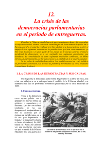 12. La crisis de las democracias parlamentarias en el periodo de