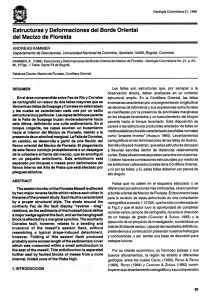 Estructuras y Deformaciones del Borde Oriental del Macizo de