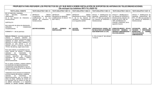 PROPUESTA PARA REFUNDIR LOS PROYECTOS DE LEY QUE