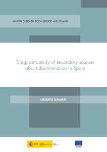 Diagnostic study of secondary sources about discrimination in Spain