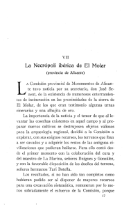 La necrópoli ibérica de El Molar - Biblioteca Virtual Miguel de