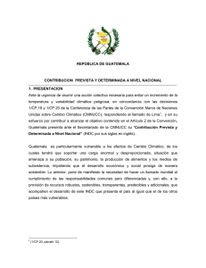 REPÚBLICA DE GUATEMALA CONTRIBUCION PREVISTA Y