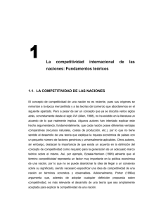 La competitividad internacional de las naciones