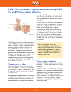 EPOC: Vacunas contra la gripe y el neumococo