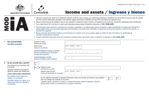 Income and assets / Ingresos y bienes