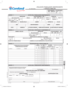 Formulario de afiliación trabajador independiente