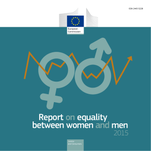Report on equality between women and men