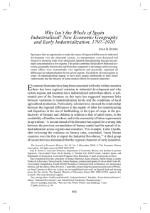 Why Isn`t the Whole of Spain Industrialized? New Economic