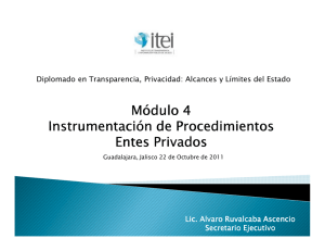 Módulo 4 Instrumentación de Instrumentación de Procedimientos