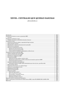 XXVIII.- CENTRALES QUE QUEMAN BASURAS