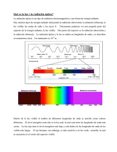Diferencia entre Luz y Radiacion Optica