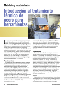 Introducción al tratamiento térmico de acero para herramientas