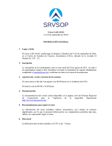 Curso LAR 145/43 - SRVSOP - Sistema Regional de Cooperación