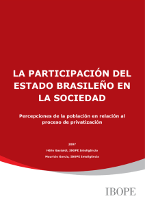 la participación del estado brasileño en la sociedad