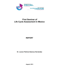 First Seminar of Life Cycle Assessment in Mexico