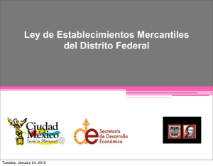 Ley de Establecimientos Mercantiles del Distrito Federal