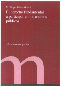 El derecho fundamental a participar en los asuntos públicos