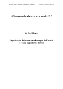 ¿Cómo controlar el puerto serie usando c