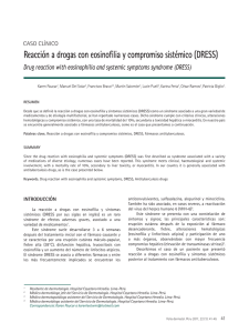 Reacción a drogas con eosinofilia y compromiso sistémico (DRESS)