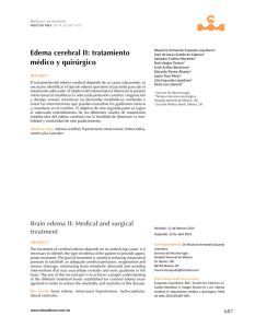 edema cerebral II: tratamiento médico y quirúrgico