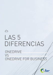 Estudio Las 5 diferencias Onedrive vs Onedrive for Business