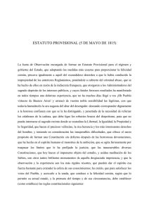 Estatuto Provisional (5 de mayo de 1815)