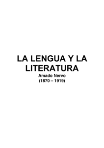 LA LENGUA Y LA LITERATURA