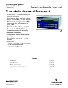 Computador de caudal Rosemount