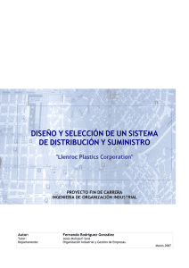 diseño y selección de un sistema de distribución y suministro