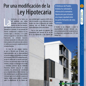 Ley Hipotecaria - Defensor del Pueblo Andaluz