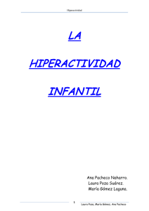 LA HIPERACTIVIDAD INFANTIL