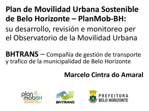 Plan de Movilidad Urbana Sostenible de Belo Horizonte – PlanMob