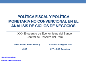 Política Fiscal y Política Monetaria No Convencional en el Análisis