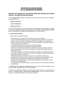 REGISTRO DE ASOCIACIONES DE LA COMUNIDAD DE MADRID