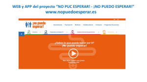Web y app del proyecto NO PUEDO ESPERAR PDF