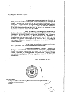 Nota RE {PRO—PRÜ N“ 22-6—GG1` 14 El Ministerio de Relaciones