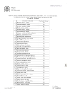 Resultados de la prueba de idiomas y convocatoria de la prueba