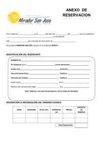 Descárguese nuestro formulario de reserva en español