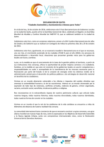 Declaración de Quito - Secretaría General Iberoamericana