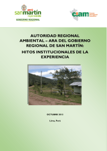 AUTORIDAD REGIONAL AMBIENTAL – ARA DEL GOBIERNO