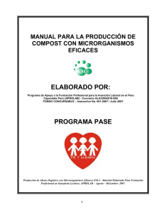 Manual para elaboración de EM Compost en Perú