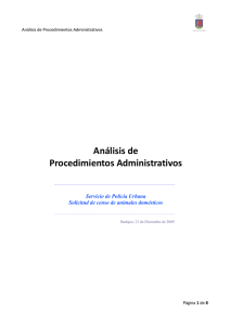 Solicitud de Inscripcion en el Censo de Animales Domesticos